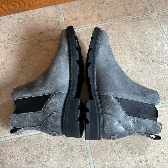 Sorel Gray Lennox Chelsea Boot Booties Waterproof Leather Size 11 - Picture 9 of 9